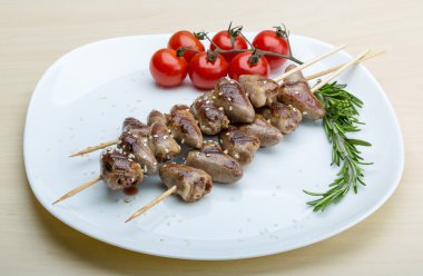 Izgara tavuk kalpler Barbekü