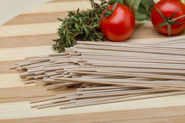 Soba - buğday makarna — Stok fotoğraf