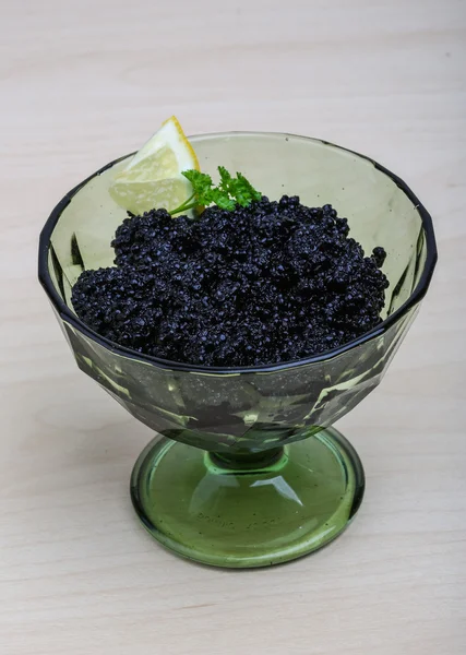 Lyx svart kaviar — Stockfoto