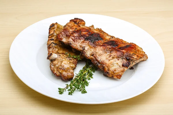 Costillas de cerdo asadas — Foto de Stock