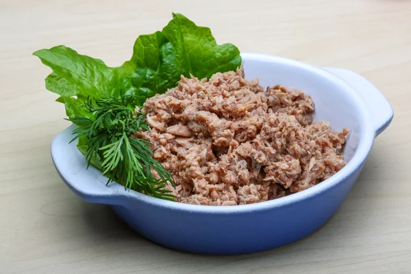 Runa enlatada para merienda — Foto de Stock