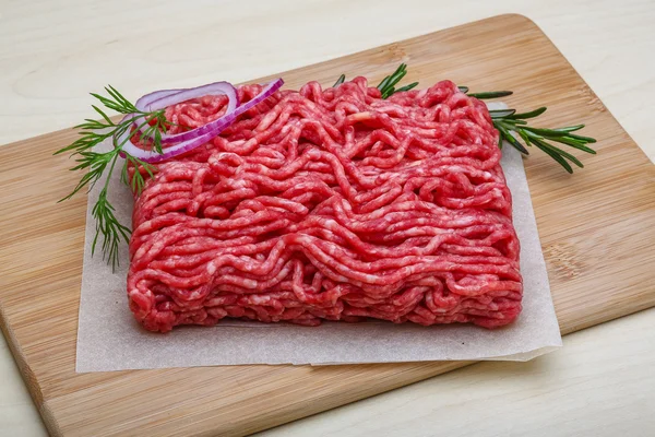 Surowego mięsa wołowego mięsa mielonego — Zdjęcie stockowe