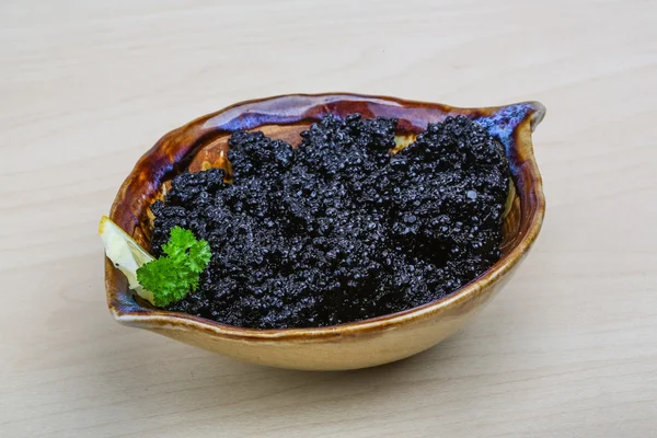 Luxury Black caviar — Stock Photo, Image