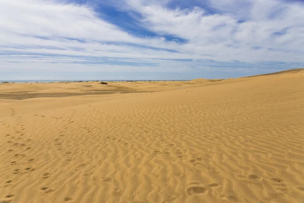 Maspalomas Duna - Pustynia na Wyspach Kanaryjskich Gran Canaria — Zdjęcie stockowe