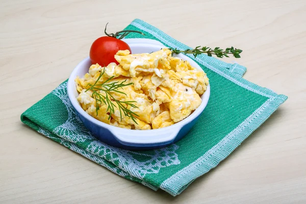 Rührei mit Tomaten — Stockfoto