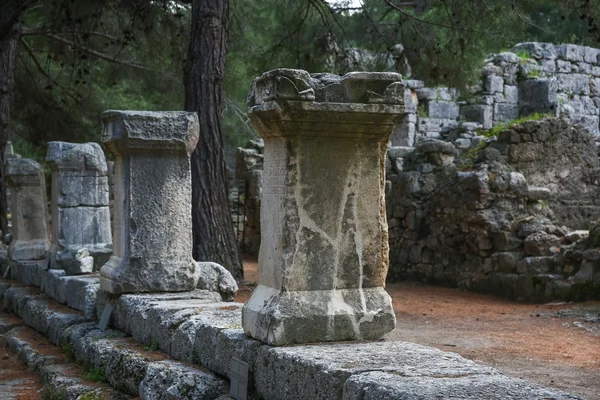 Phaselis ruïnes in Turkije — Stockfoto