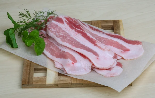 Raw bacon — Stock Photo, Image