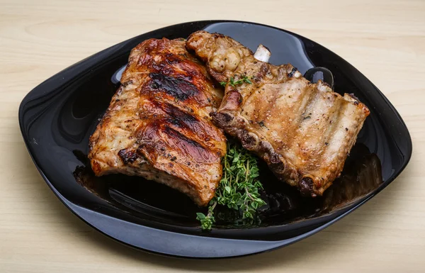 Roasted pork ribs — Stock Photo, Image
