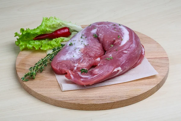 Pişmemiş domuz eti bonfile — Stok fotoğraf