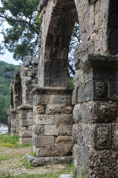 Phaselis ruínas em peru — Fotografia de Stock