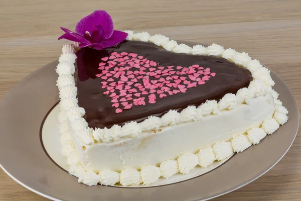 Lukier czekoladowy tort — Zdjęcie stockowe