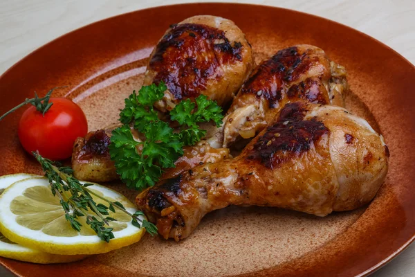 Roasted chicken legs — Stock Photo, Image