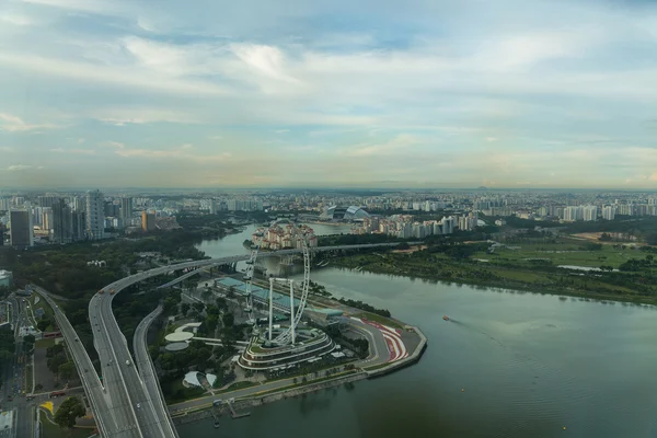 Vue sur la ville singapore skyline — Photo