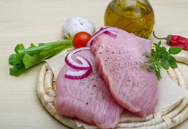 Putensteak roh — Stockfoto