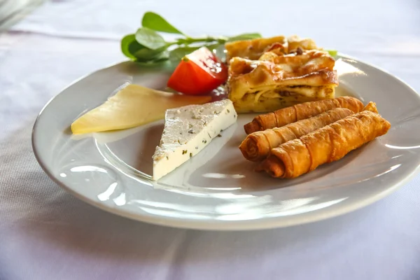 Queso y pastelería — Foto de Stock