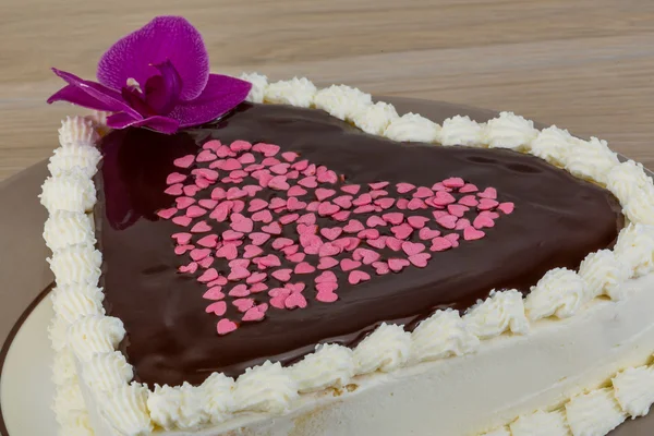 Lukier czekoladowy tort — Zdjęcie stockowe