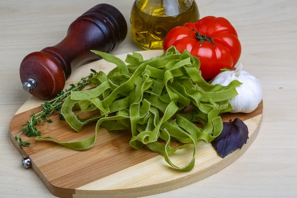 Syrové tagliatelle — Stock fotografie