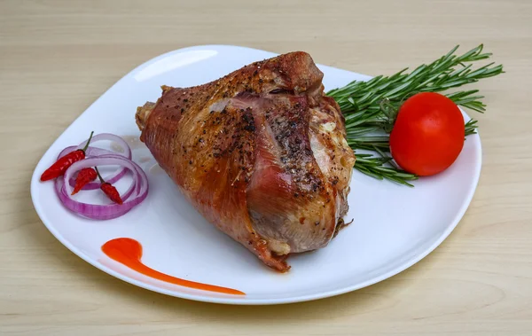 Rosted turkey leg — Stock Photo, Image