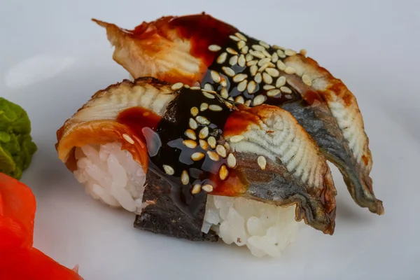 Sushi de enguia — Fotografia de Stock