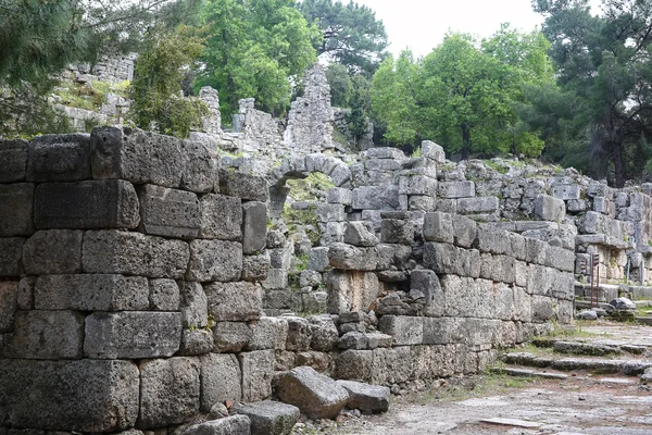 Ruinen von Phaselis in der Türkei — Stockfoto