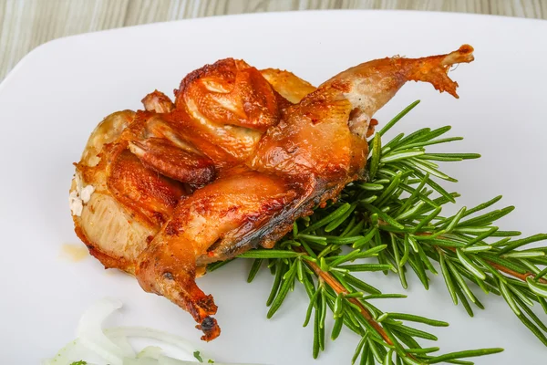 Grilled quail — Stock Photo, Image