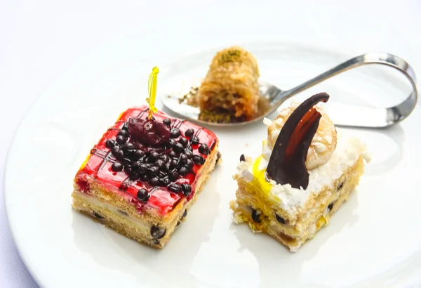 Mini koláče s ovocem — Stock fotografie