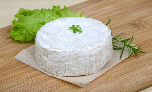 Camembert cheese with herbs — Stock Photo, Image