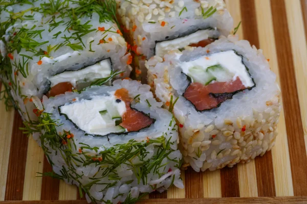 Japão Atum e endro rolos — Fotografia de Stock