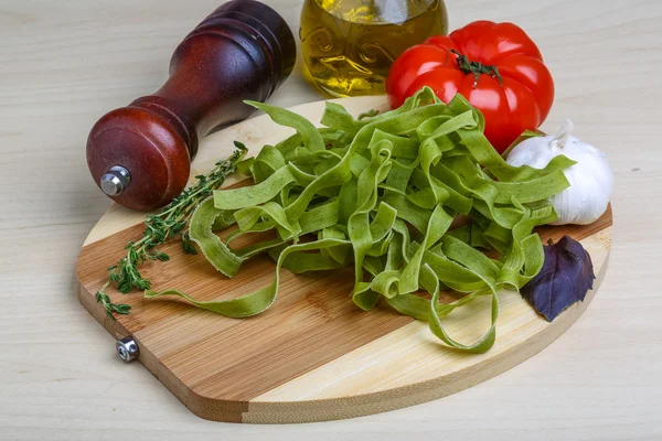 Syrové tagliatelle — Stock fotografie