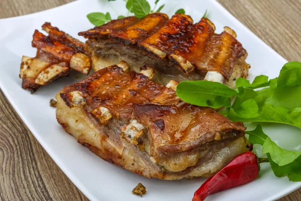 Grilled lamb ribs — Stock Photo, Image