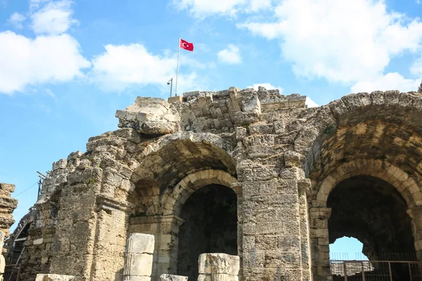 Boční ruiny v Turecku — Stock fotografie