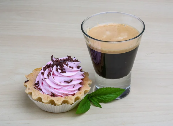 Torta con espresso e menta — Foto Stock