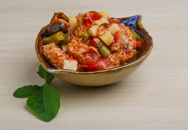 Salada Nicoise com atum — Fotografia de Stock