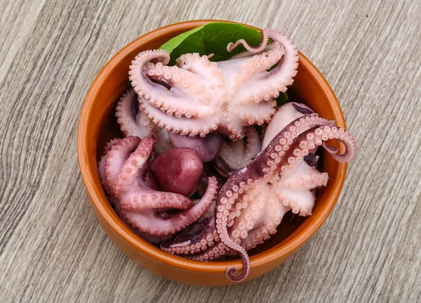 Marinated octopus in bowl — Stock Photo, Image