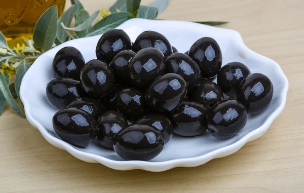 Montón de aceitunas negras — Foto de Stock