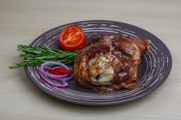 Roasted turkey leg with spices — Stock Photo, Image