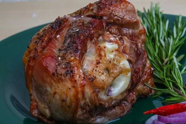 Roasted turkey leg with spices — Stock Photo, Image