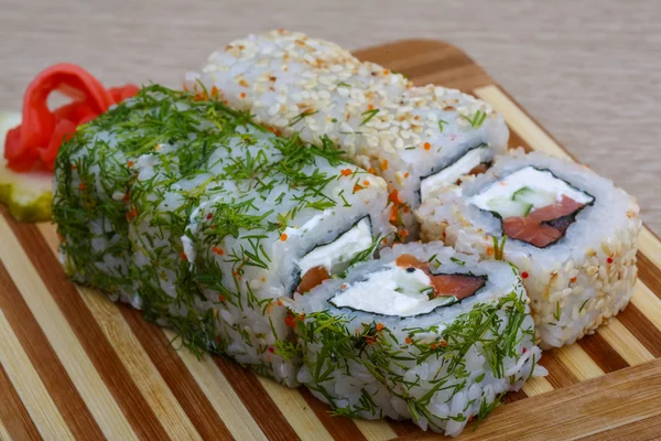 Tuna and dill roll — Stock Photo, Image