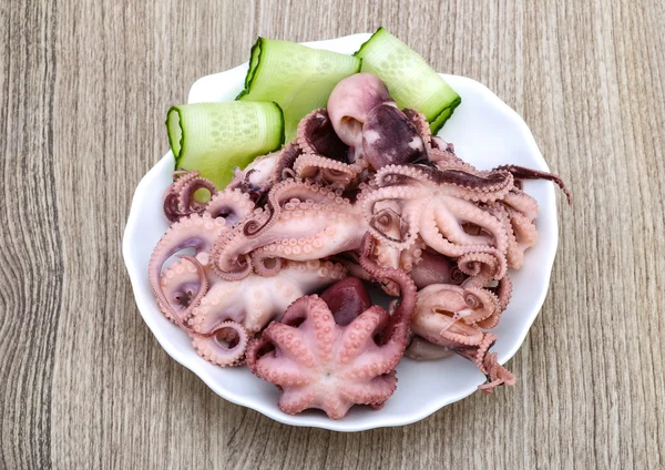 Marinated octopuses  in bowl — Stock Photo, Image