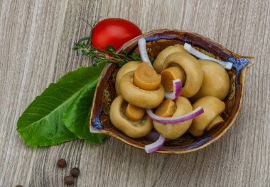 Turşu champignon kekik ile