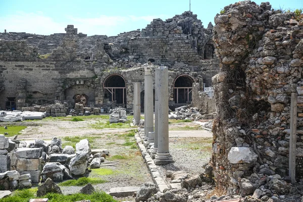 Oude zijde ruïnes in Turkije — Stockfoto