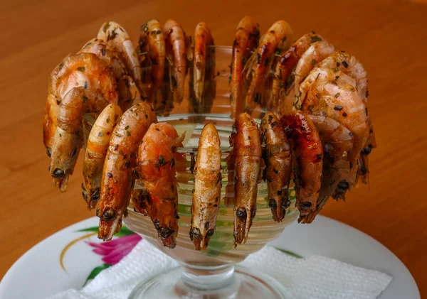 Grilled shrimps coktail — Stock Photo, Image