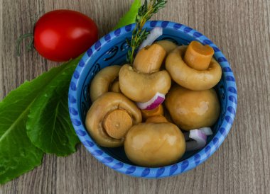 Turşu champignon kekik ile