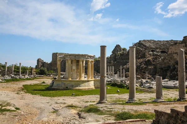 Ruínas laterais em Turquia — Fotografia de Stock