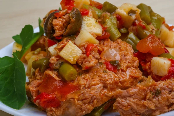 Ensalada de Nicoise con atún — Foto de Stock