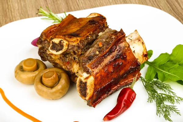 Roasted beef ribs — Stock Photo, Image