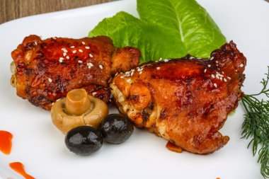 Teriyaki soslu tavuk uyluk