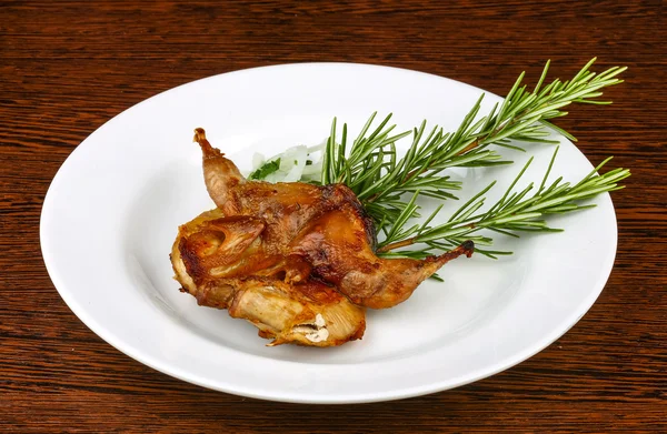 Grilled quail — Stock Photo, Image