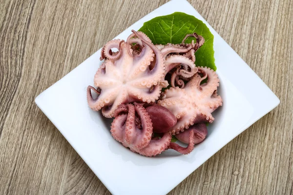 Marinated octopuses  in bowl — Stock Photo, Image