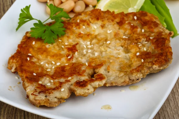 Schweineschnitzel — Stockfoto